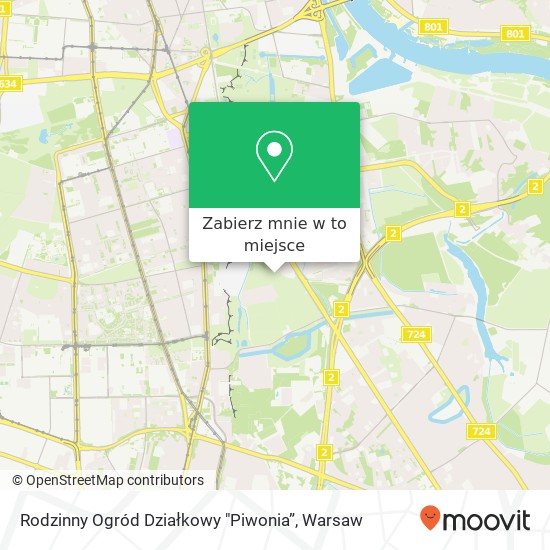 Mapa Rodzinny Ogród Działkowy "Piwonia”