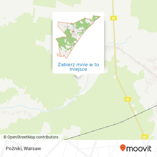 Mapa Pożniki