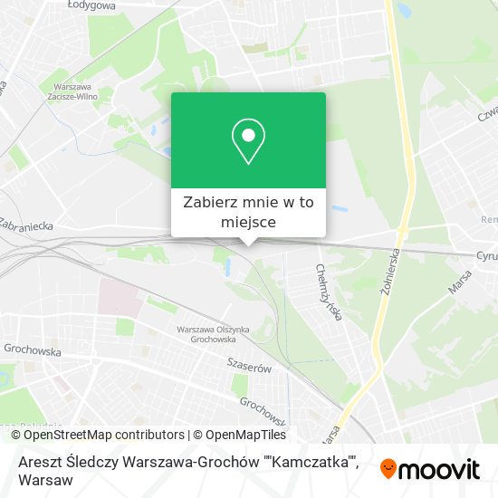 Mapa Areszt Śledczy Warszawa-Grochów ""Kamczatka""