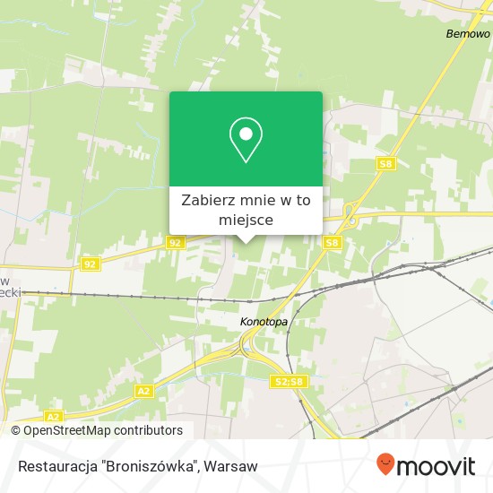 Mapa Restauracja "Broniszówka"