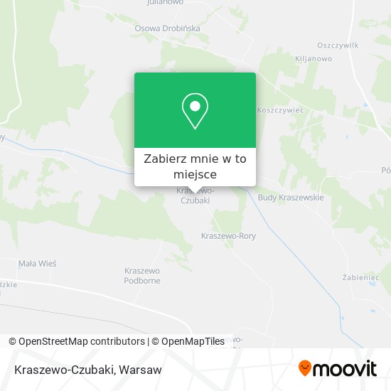 Mapa Kraszewo-Czubaki