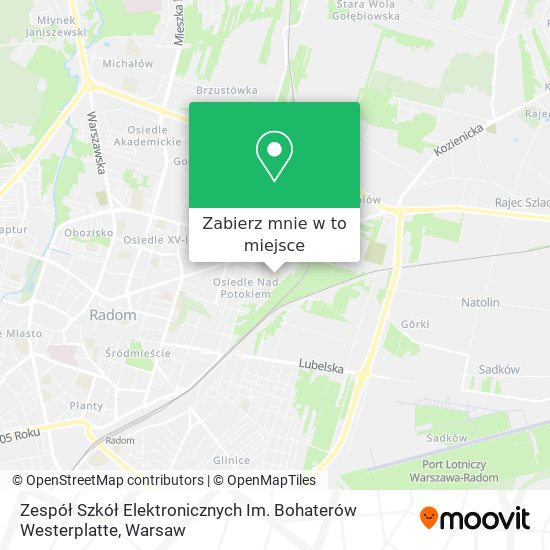 Mapa Zespół Szkół Elektronicznych Im. Bohaterów Westerplatte