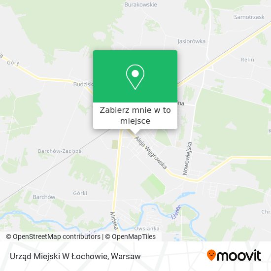 Mapa Urząd Miejski W Łochowie