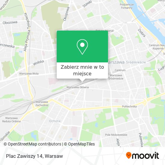 Mapa Plac Zawiszy 14