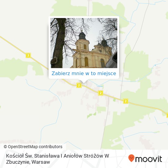 Mapa Kościół Św. Stanisława I Aniołów Stróżów W Zbuczynie