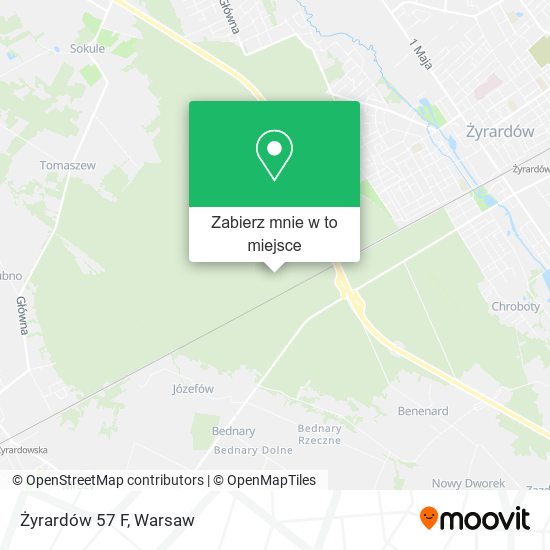 Mapa Żyrardów 57 F