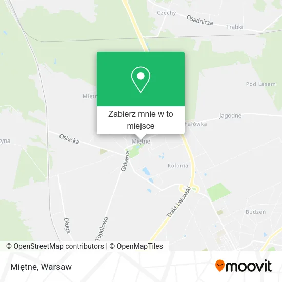 Mapa Miętne