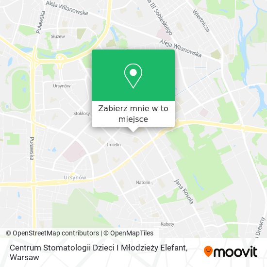 Mapa Centrum Stomatologii Dzieci I Młodzieży Elefant