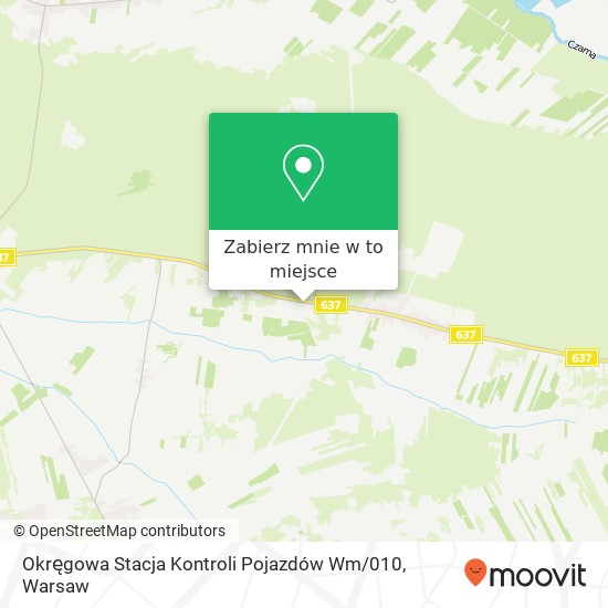 Mapa Okręgowa Stacja Kontroli Pojazdów Wm / 010