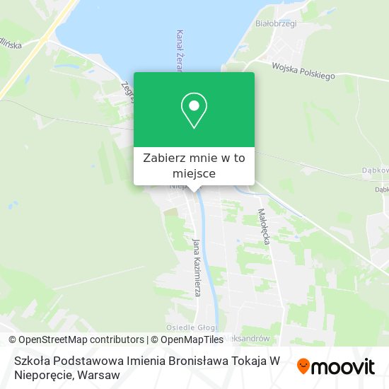 Mapa Szkoła Podstawowa Imienia Bronisława Tokaja W Nieporęcie