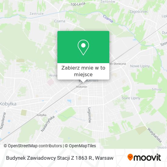 Mapa Budynek Zawiadowcy Stacji Z 1863 R.