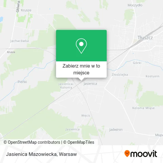 Mapa Jasienica Mazowiecka