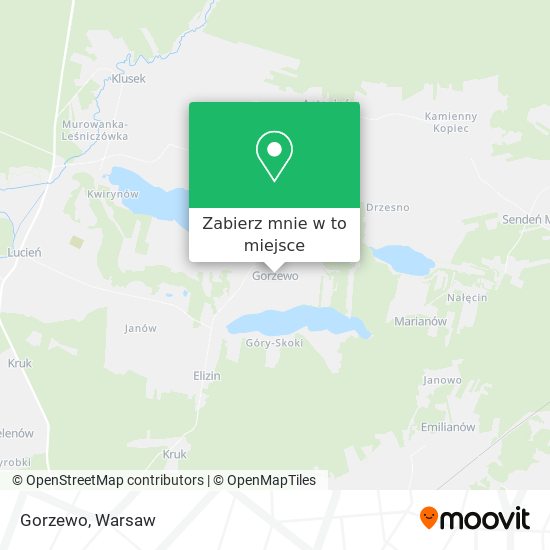 Mapa Gorzewo