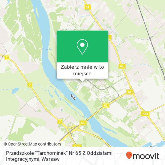 Mapa Przedszkole "Tarchominek" Nr 65 Z Oddziałami Integracyjnymi