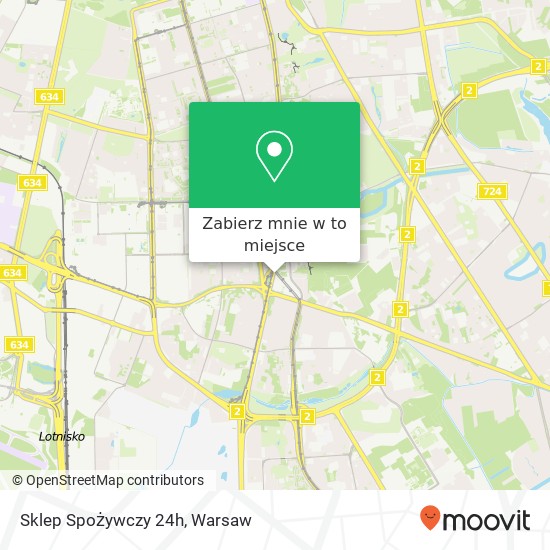 Mapa Sklep Spożywczy 24h