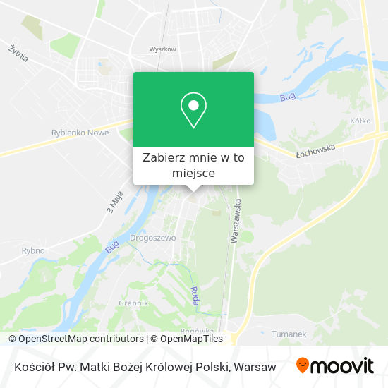 Mapa Kościół Pw. Matki Bożej Królowej Polski