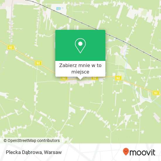 Mapa Plecka Dąbrowa