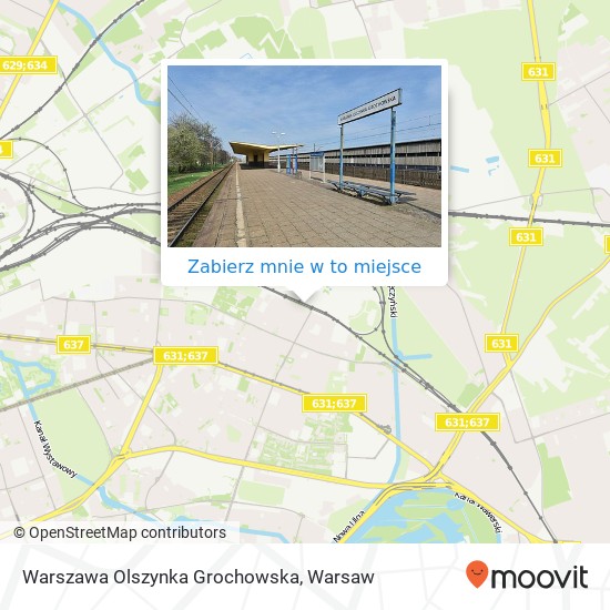 Mapa Warszawa Olszynka Grochowska