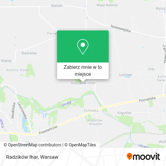 Mapa Radzików Ihar