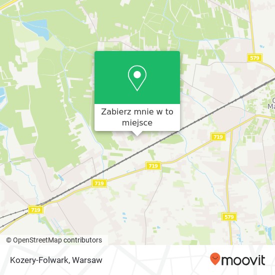 Mapa Kozery-Folwark