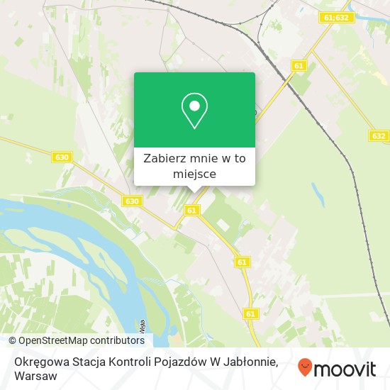 Mapa Okręgowa Stacja Kontroli Pojazdów W Jabłonnie