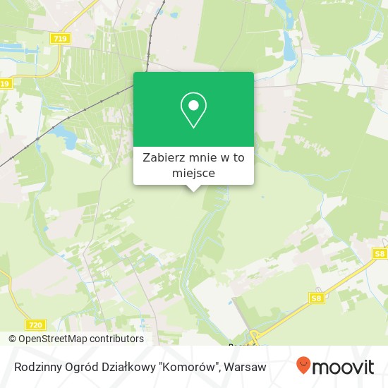 Mapa Rodzinny Ogród Działkowy "Komorów"