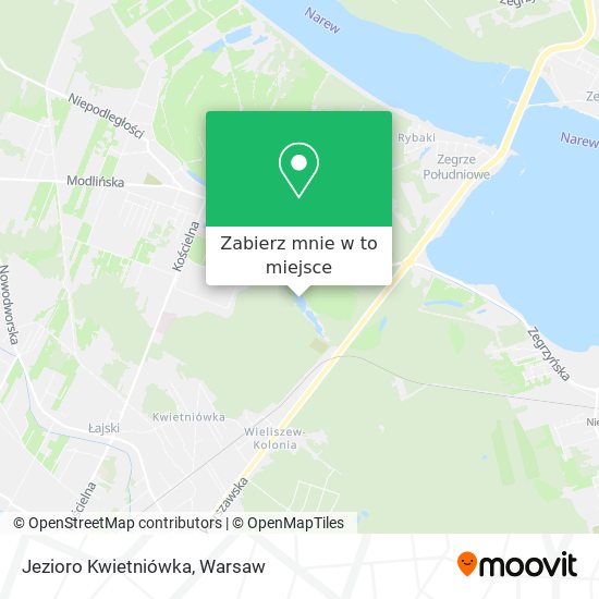 Mapa Jezioro Kwietniówka