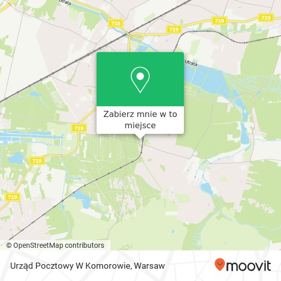 Mapa Urząd Pocztowy W Komorowie