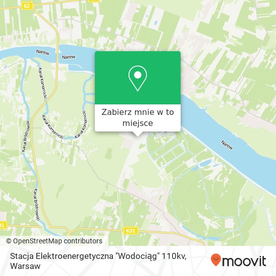 Mapa Stacja Elektroenergetyczna "Wodociąg" 110kv