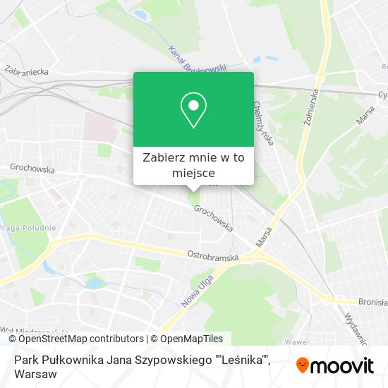 Mapa Park Pułkownika Jana Szypowskiego ""Leśnika""