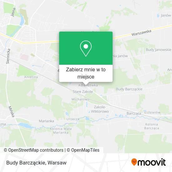Mapa Budy Barcząckie