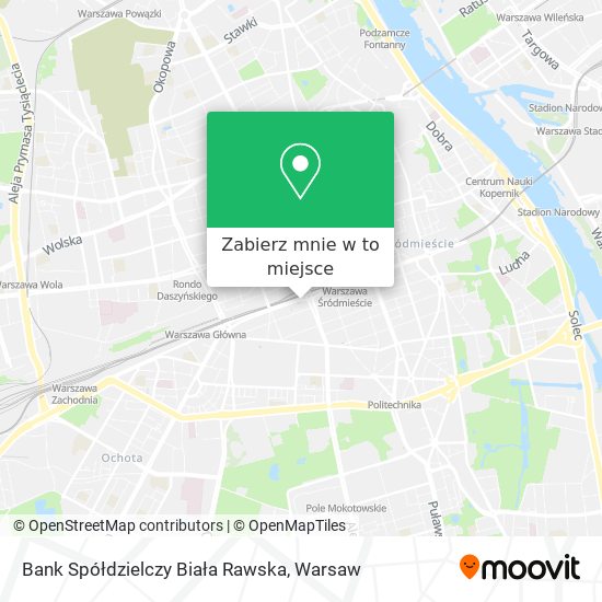 Mapa Bank Spółdzielczy Biała Rawska