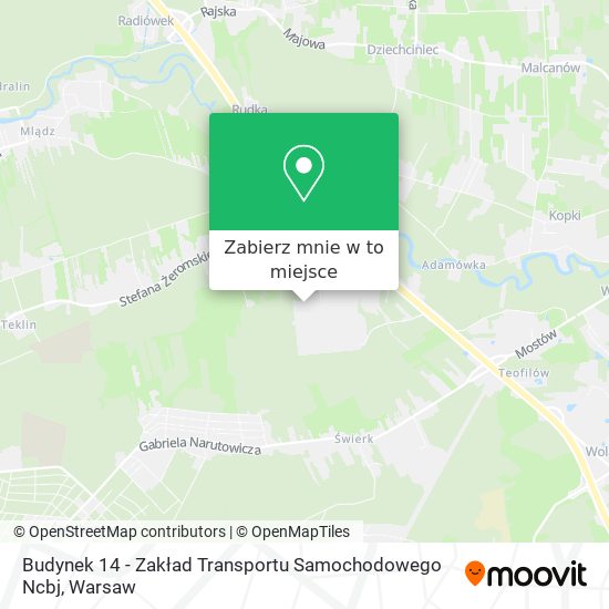 Mapa Budynek 14 - Zakład Transportu Samochodowego Ncbj