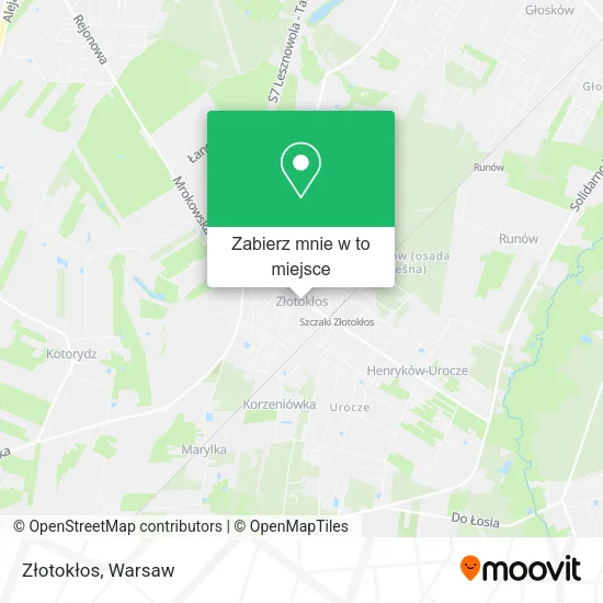 Mapa Złotokłos