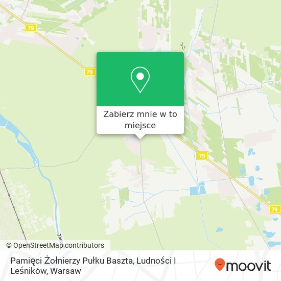 Mapa Pamięci Żołnierzy Pułku Baszta, Ludności I Leśników