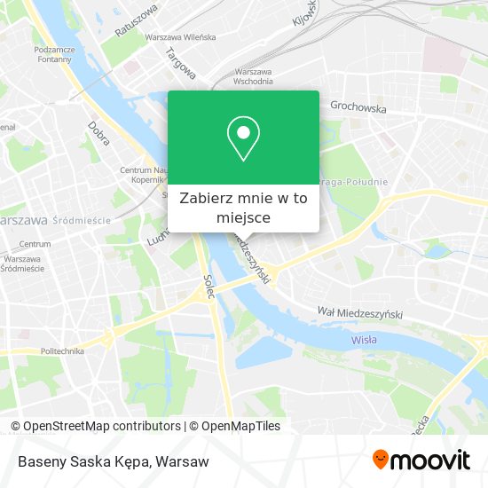 Mapa Baseny Saska Kępa