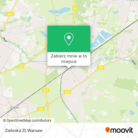 Mapa Zielonka Zl