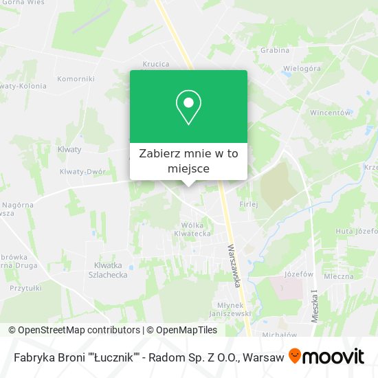 Mapa Fabryka Broni ""Łucznik"" - Radom Sp. Z O.O.