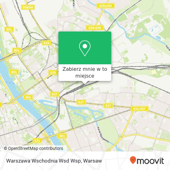 Mapa Warszawa Wschodnia Wsd Wsp