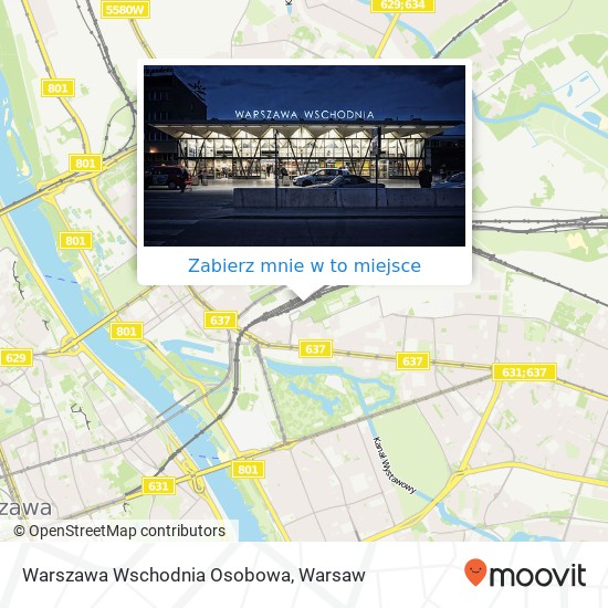 Mapa Warszawa Wschodnia Osobowa