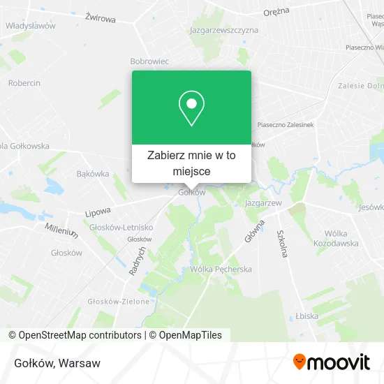 Mapa Gołków