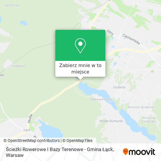 Mapa Ścieżki Rowerowe I Bazy Terenowe - Gmina Łąck