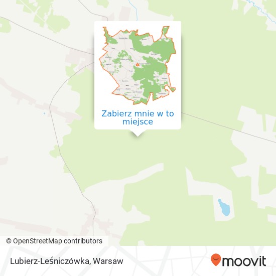 Mapa Lubierz-Leśniczówka