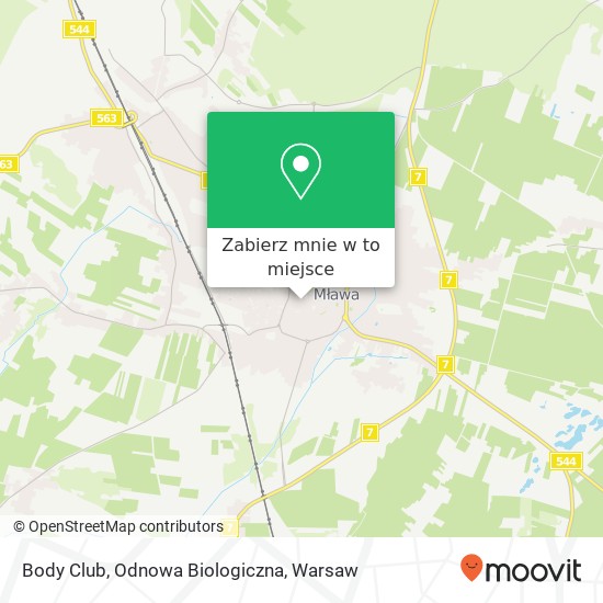 Mapa Body Club, Odnowa Biologiczna