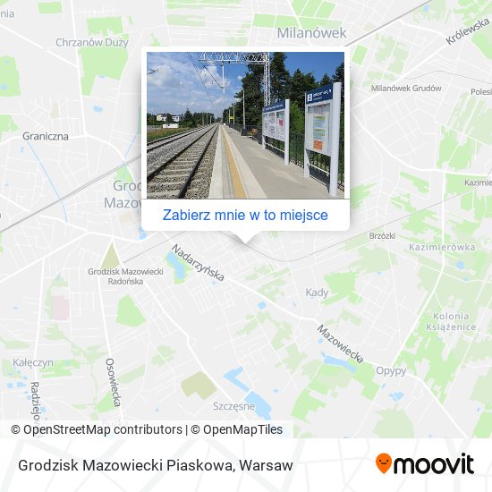 Mapa Grodzisk Mazowiecki Piaskowa