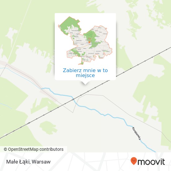 Mapa Małe Łąki