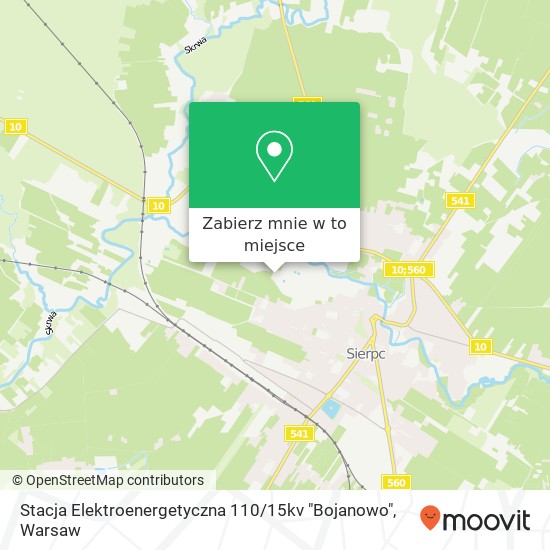 Mapa Stacja Elektroenergetyczna 110 / 15kv "Bojanowo"