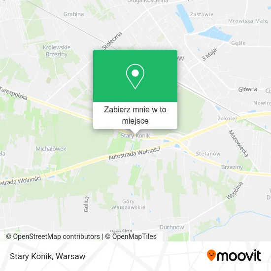Mapa Stary Konik