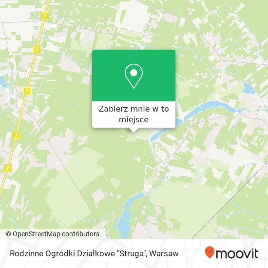 Mapa Rodzinne Ogródki Działkowe "Struga"