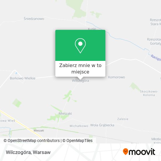 Mapa Wilczogóra